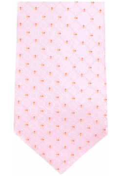 Галстук шелковый с принтом ISAIA  001715/ Розовый