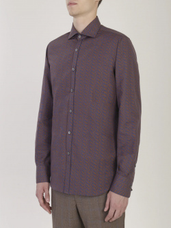 Хлопковая рубашка CANALI  GL01605/501/LXB1 SF