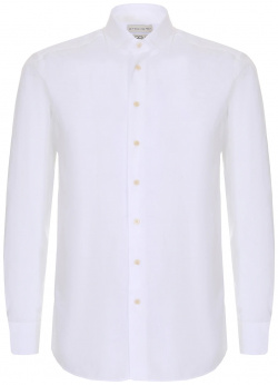 Рубашка хлопковая slim fit ETRO  6172/0990 Белая из хлопка от