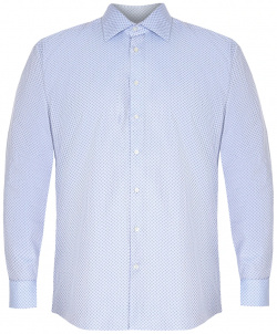 Рубашка Slim Fit хлопковая ETRO  14570/3506/ромб/ голубой