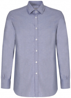 Рубашка Modern Fit хлопковая CANALI  GL02015/401 Серо голубая из хлопка