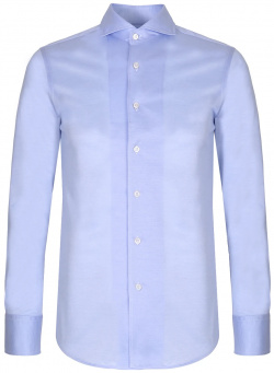 Рубашка Modern Fit хлопковая CANALI  GN00845/401 MF Голубая из хлопка