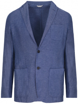 Пиджак из кашемира и льна COLOMBO  GI00204/голуб