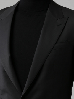 Пиджак из шерсти и шелка DOLCE & GABBANA  G2KV3Z Черный