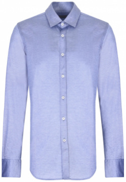 Рубашка хлопковая modern fit CANALI  GN00845/403/L777 Сине голубая