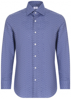 Рубашка regular fit хлопковая CASTANGIA  N ICA15B 44062 004 Синяя с мелким