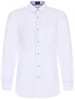 Рубашка Regular Fit хлопковая PAUL & SHARK  21413002/100 Белая, размер: 40 INT