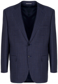 Пиджак шерстяной CANALI  CF00863/314/L11220 Синий классический из шерсти, размер: 56 INT