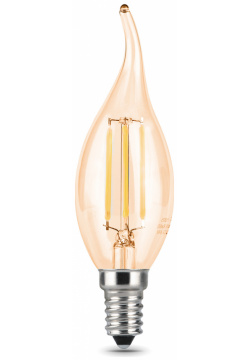Светодиодная филаментная лампа Gauss Свеча на ветру 5W 420Lm 4100K E14 104801805