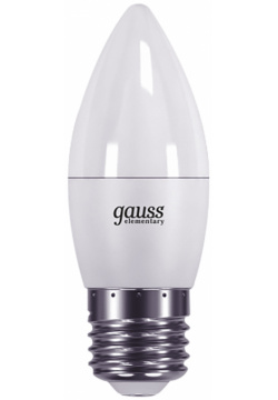 Светодиодная лампа Gauss Свеча 6W 420Lm 3000K E27 33216