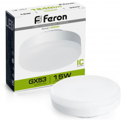 Светодиодная лампа Feron 15W 1240Lm 4000K GX53 25836 