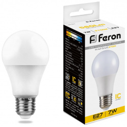 Светодиодная лампа Feron 7W 560Lm 2700K E27 25444 