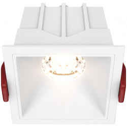 Встраиваемый светильник Maytoni ALFA LED DL043 01 10W3K D SQ W 