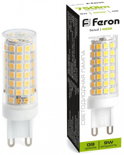 Светодиодная лампа Feron JCD9 9W 750Lm 4000K G9 38147 