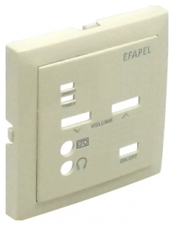 Лицевая панель для одноканального стерео модуля Efapel 90702 TMF 