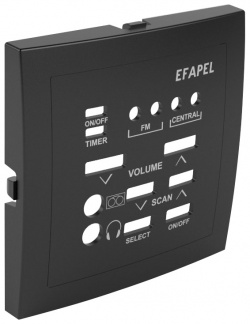 Лицевая панель для одноканального стерео модуля Efapel 90707 TPM 