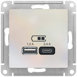Розетка USB Systeme Electric ATLAS DESIGN ATN000439 