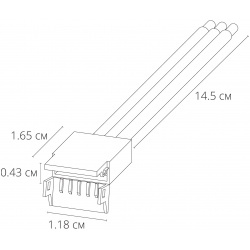 Коннектор для ввода питания Arte Lamp STRIP ACCESSORIES A30 12 RGBW