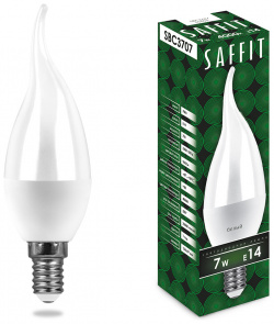Светодиодная лампа Saffit Свеча на ветру 7W 560lm 6400K E14 55142 