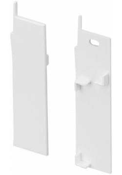 Комплект заглушек для профиля (2шт) PLINTUS H73 F WHITE Arlight 043598 
