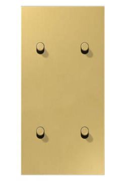 Лицевая панель для выключателя тумблерного 2 поста  вертикальной установки тумблеры 2+2 Jung LS1912 ME12 25CR25