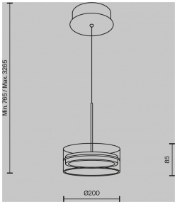 Подвесной светильник Maytoni DRESS CODE MOD348PL L14BBS3K