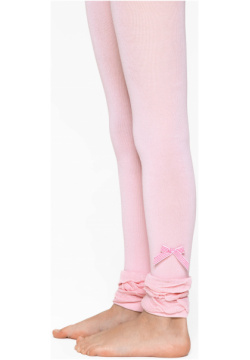 Леггинсы для девочек Conte ⭐️  VIVA (декор) светло розовый Эластичные