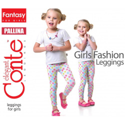 Леггинсы для девочек Conte ⭐️  в горошек PALLINA девочки облегающие