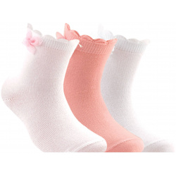 Носки хлопковые детские Conte ⭐️  TIP TOP (декор бабочки) белый светло розовый