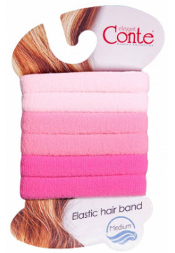 Резинка для волос Conte ⭐️  Резинки MEDIUM (6 шт)