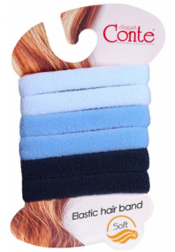 Резинка для волос Conte ⭐️  Резинки SOFT (6 шт)