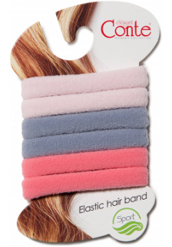 Резинка для волос Conte ⭐️  Плотные резинки SPORT (6 шт )