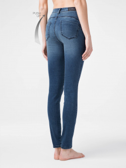 Брюки джинсовые Conte ⭐️  Моделирующие eco friendly джинсы skinny push up с высокой посадкой CON 144