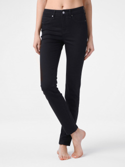 Брюки джинсовые Conte ⭐️  Моделирующие джинсы skinny Premium Stay Black с высокой посадкой CON 185 Lycra®