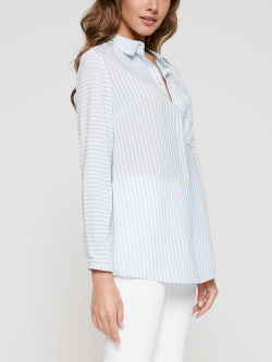 Блузка женская Conte ⭐️  Рубашка в полоску из вискозы премиального качества LBL 1096