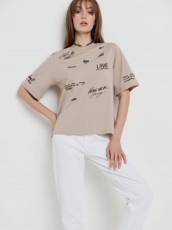 Джемпер женский Conte ⭐️  Oversize футболка «Forever young» LD 1652
