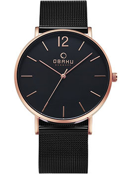 fashion наручные  мужские часы Obaku V197GXVBMB Коллекция Mesh Кварцевые