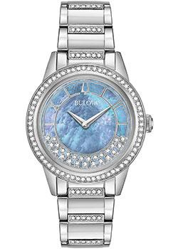 Японские наручные  женские часы Bulova 96L260 Коллекция Crystal Ladies
