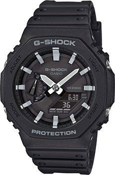 Японские наручные  мужские часы Casio GA 2100 1AER Коллекция G Shock Стильные