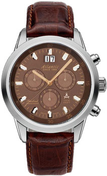 Швейцарские наручные  мужские часы Atlantic 73460 41 81R Коллекция Seacloud