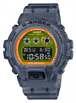Японские наручные  мужские часы Casio DW 6900LS 1ER Коллекция G Shock