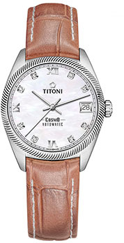 Швейцарские наручные  женские часы Titoni 828 S ST 652 Коллекция Cosmo