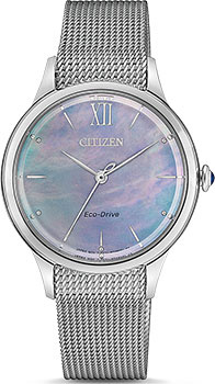 Японские наручные  женские часы Citizen EM0810 84N Коллекция Elegance