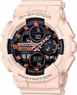Японские наручные  мужские часы Casio GMA S140M 4AER Коллекция G Shock Кварцевый