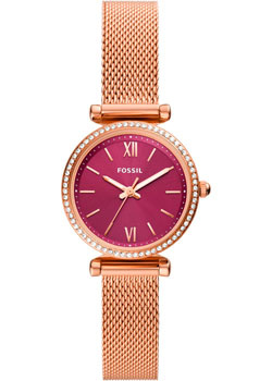 fashion наручные  женские часы Fossil ES5011 Коллекция Carlie Mini Кварцевые