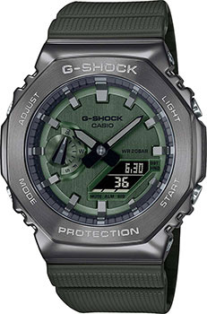 Японские наручные  мужские часы Casio GM 2100B 3AER Коллекция G Shock