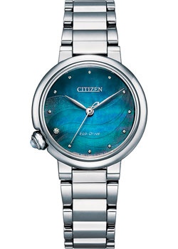 Японские наручные  женские часы Citizen EM0910 80N Коллекция Eco Drive Кварцевые