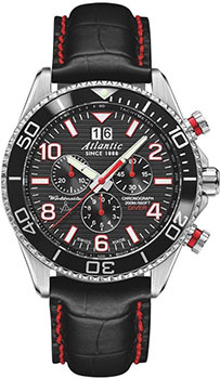 Швейцарские наручные  мужские часы Atlantic 55470 47 65R Коллекция Worldmaster Diver