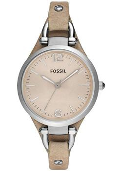 fashion наручные  женские часы Fossil ES2830 Коллекция Georgia Кожаный ремешок