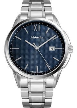 Швейцарские наручные  мужские часы Adriatica 1290 5165Q Коллекция Pairs